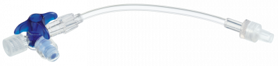 Кран 3-ходовой Дискофикс С с Сэйффлоу 360° синий линия 50 см купить оптом в Чебоксарах