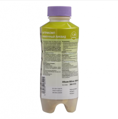 Нутрикомп Иммунный ликвид 500 мл. пластиковая бутылка купить оптом в Чебоксарах