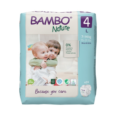 Эко-подгузники Bambo Nature 3 (4-8 кг), 52 шт купить оптом в Чебоксарах