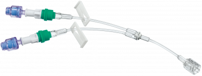 Удлинительная Y-линия с 2-мя коннекторами Сэйффлоу и возвратным клапаном 12 см купить оптом в Чебоксарах