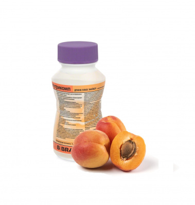 Нутрикомп Дринк Плюс Файбер с персиково-абрикосовым вкусом 200 мл. в пластиковой бутылке купить оптом в Чебоксарах