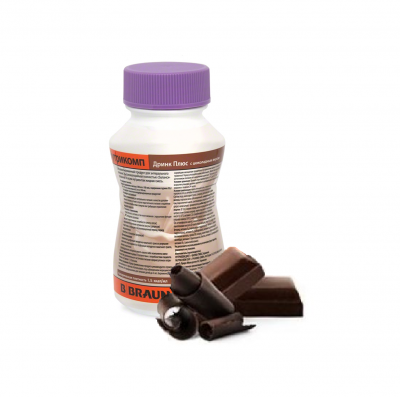 Нутрикомп Дринк Плюс шоколадный 200 мл. в пластиковой бутылке купить оптом в Чебоксарах